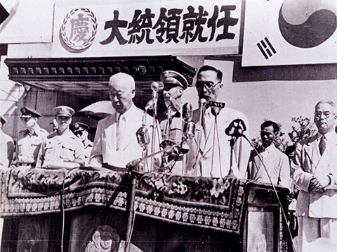 Инаугурация первого президента РК Ли Сын Мана